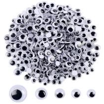 Olhos Móveis Craft DECORA 500 unidades Preto 6-12mm Autoadesivos Olhos Móveis Craft DECORA 500 unidades Preto 6-12mm Autoadesivos