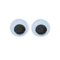 Olhos Móveis para Artesanato de plástico 6mm - 100 peças