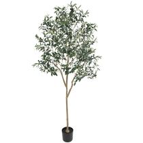 Oliveira artificial Hobyhoon de 1,8 m de altura com folhas e frutas