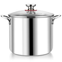 Olla para cocinar P&P CHEF de acero inoxidable de 12 cuartos para inducción Olla para cocinar P&P CHEF de acero inoxidable de 12 cuartos para inducción