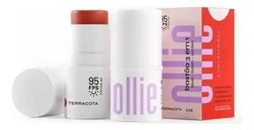 Ollie Bastão 3 Em 1 Terracota Fps 95 Blush, Batom E Sombra cor terracota