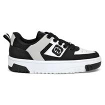 OLLIE Tyger 2 Tênis Masculino Branco Preto Urbano TYGER 2 - OLLIE Tyger 2 Tênis Masculino Branco Preto Urbano TYGER 2 -