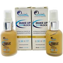 Olya make up sunblock potencializador bege escuro 30fps