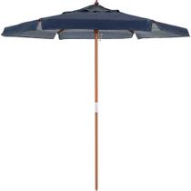 Ombrellone Central Itapema em Madeira 2,00 metros Azul Bel Ombrellone Central Itapema em Madeira 2,00 metros Azul Bel
