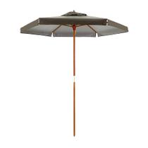 Ombrellone Central Itapema em Madeira 2,00 metros Marrom Bel Ombrellone Central Itapema em Madeira 2,00 metros Marrom Bel