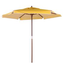 Ombrellone Central Itapema em Madeira 2,00m Amarelo Bel Ombrellone Central Itapema em Madeira 2,00m Amarelo Bel