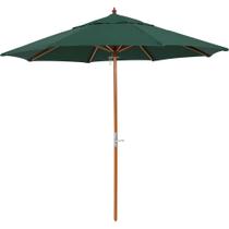 Ombrellone Central Mondello em Madeira 2,70 metros Verde Bel Ombrellone Central Mondello em Madeira 2,70 metros Verde Bel