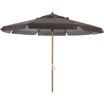 Ombrellone Madeira PVC manivela 2,70m marrom Bel Lazer