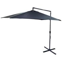 Ombrellone suspenso 3 metros preto piscina lazer belfix