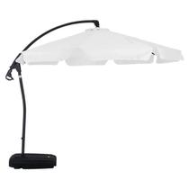 Ombrellone Suspenso Giratório 360 Búzios 3m Branco Com base Bel