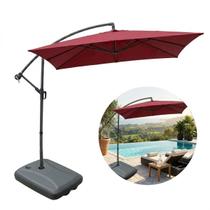 Ombrelone 2,50x2,50m Lateral Guarda Sol Piscina Com Base 60l Ombrelone 2,50x2,50m Lateral Guarda Sol Piscina Com Base 60l