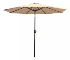 Ombrelone Articulado Central Redondo 2,70 Metros Bege RM Decor