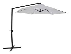 Ombrelone Bel Veneza 3 Metros Suspenso Branco Com Base Em X