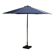 Ombrelone central azul 3,0 m importway madeira impermeável