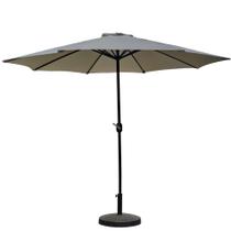 Ombrelone Central Bali Rivatti 270 cm em Alumínio com Base HDPE e Capa em Poliéster Marfim