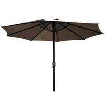 Ombrelone Central Bali Rivatti 270 cm em Alumínio sem Base Capa em Poliéster Fendi