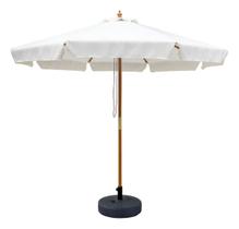 Ombrelone Central De Madeira Com Cobertura Branca 235x240 Cm Ombrelone Central De Madeira Com Cobertura Branca 235x240 Cm