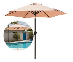 Ombrelone Central Jardim Piscina 2,3m Impermeável Articulado