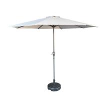 Ombrelone Central Paraty Fratini 270 cm (largura) Alumínio Cinza Capa Poliéster Base Base Central HDPE Ombrelone Central Paraty Fratini 270 cm (largura) Alumínio Cinza Capa Poliéster Base Base Central HDPE