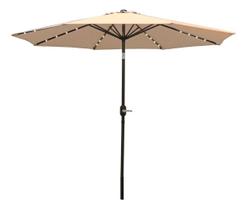 Ombrelone Central Redondo 2,70 Metros Com Led Articulado Cor