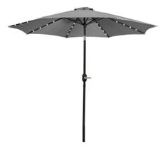 Ombrelone Central Redondo 2,70 Metros Com Led Articulado Cor