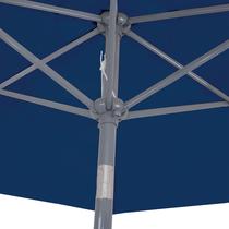 Ombrelone com Manivela Aluminio 2,4 Metros Azul Sem Base 9223 MOR