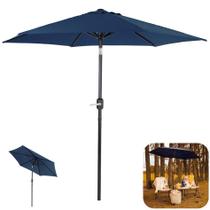 Ombrelone Guarda Sol 2,4 Metros Aluminio Manivela Articulado Jardim Piscina - Mor Ombrelone Guarda Sol 2,4 Metros Aluminio Manivela Articulado Jardim Piscina - Mor