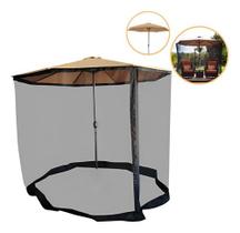Ombrelone Guarda Sol Central 3m Com Mosquiteiro Importway