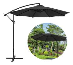 Ombrelone Guarda Sol De Praia Jardim Lateral 3 Metros Bege