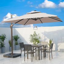 Ombrelone Guarda Sol Java Aluminio 3,0 x 3,0 C/ Base 100L