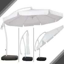 Ombrelone Guarda-sol Lateral Buzios Bel Branco 3 Metros