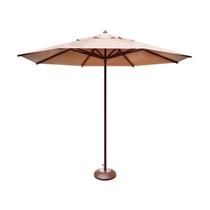 Ombrelone Guarda Sol Piscina Casa Praia Base Marrom 240cm Ombrelone Guarda Sol Piscina Casa Praia Base Marrom 240cm