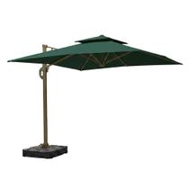 Ombrelone Guarda Sol Premium Aluminio Verde 3x3m C/ Base de 120L Ombrelone Guarda Sol Premium Aluminio Verde 3x3m C/ Base de 120L