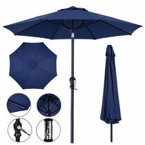ombrelone guarda sol sombreiro central 3x3 metros articulável com manivela piscina área externa