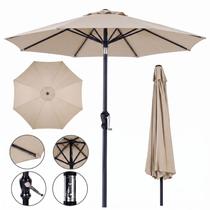 ombrelone guarda sol sombreiro central 3x3 metros articulável com manivela piscina área externa