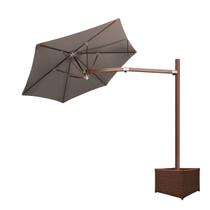 Ombrelone Lateral 2,70m de Diâmetro Em Alumínio Base Cachepô Persianet