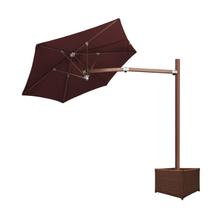 Ombrelone Lateral 3,00m de Diâmetro Em Alumínio Base Cachepô Persianet