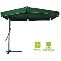 Ombrelone Lateral 3m Suspenso Regulável Alavanca Verde 820300 - Belfix