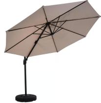 Ombrelone Lateral Alumínio 3M Com Base Natural Ombrelone Lateral Alumínio 3M Com Base Natural
