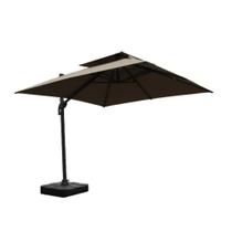 Ombrelone Lateral com Base 150 LT HDPE Tulum Rivatti 300 cm (Larg) Alumínio Capa Poliéster Fendi Ombrelone Lateral com Base 150 LT HDPE Tulum Rivatti 300 cm (Larg) Alumínio Capa Poliéster Fendi