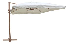 Ombrelone Lateral Retangular De Aluminio Bege 400x300 Cm