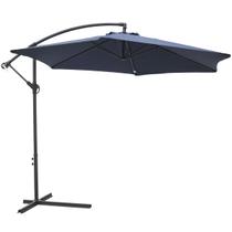 Ombrelone Lateral Suspenso 3M Jardim de Alumínio com Base Manivela Capa Azul Importway IWOBLC-300AZ Ombrelone Lateral Suspenso 3M Jardim de Alumínio com Base Manivela Capa Azul Importway IWOBLC-300AZ