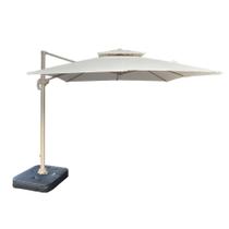 Ombrelone Lateral Trancoso Fratini 300 cm Aluminio Fendi Capa Poliéster Base Lateral Plus HDPE