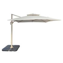 Ombrelone Lateral Trancoso Fratini300 cm Aluminio Fendi Capa Poliéster Base Lateral HDPE
