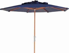 Ombrelone Leblon Azul Royal em Madeira Central 2,90 MT(LARG) com Tecido Bagun - 43766