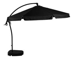 Ombrelone Luxo de Praia e Jardim Reclinavel, Giratorio 3m em Aluminio com Suporte de Luminária Suspenso