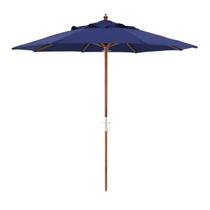 Ombrelone Madeira 3m Poliéster Sombreiro Treviso Jardim Piscina Azul - 303802 Belfix