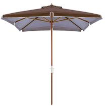 Ombrelone Madeira Quadrado 2x2m Sardenha Guarda Sol Sombreiro Bagum Marrom - Belfix Ombrelone Madeira Quadrado 2x2m Sardenha Guarda Sol Sombreiro Bagum Marrom - Belfix