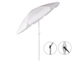 Ombrelone Maresias 2,5m Bagum Alumínio Articulado Com Manivela Branco - Belfix