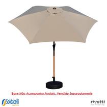 Ombrelone Miramar Grafite ou Fendi Sem Base com UV - Rivatti - Ombrelone Miramar Grafite ou Fendi Sem Base com UV - Rivatti -